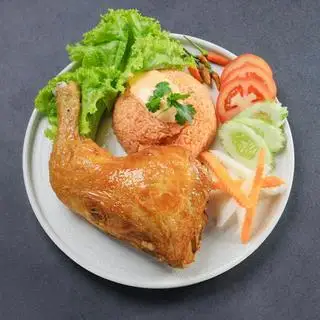 Cơm gà góc tư đùi - 65.000 ₫ tại Cơm Gà Xối Mỡ Mạnh Đức - Phạm Văn Xảo