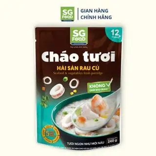Hình ảnh Cháo Tươi Hải Sản Rau Củ Saigon Food 240g