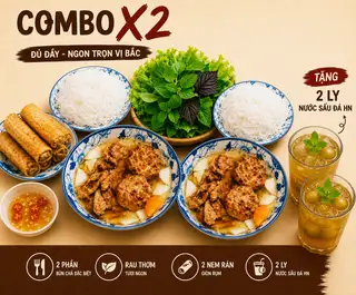 Hình ảnh Combo 02 phần đặc biệt - 02 phần nước trà tắc chanh dây