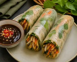 Bì Cuốn Chay  - 24.000 ₫ tại Bếp Chay Mộc - Phạm Thế Hiển