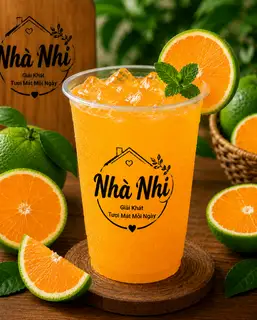 Nước ép cam - 30.000 ₫ tại Sinh Tố, Nước Ép & Trái Cây Tươi Nhà Nhi - Nguyễn Văn Linh