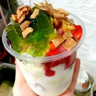 Hình ảnh Hoa quả dầm sữa chua