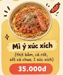 Hình ảnh Mì ý xúc xích 