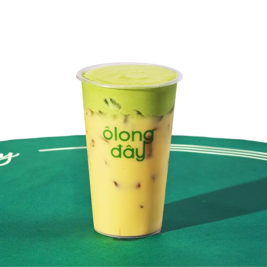 Hình ảnh Ôlong sen sữa kem matcha