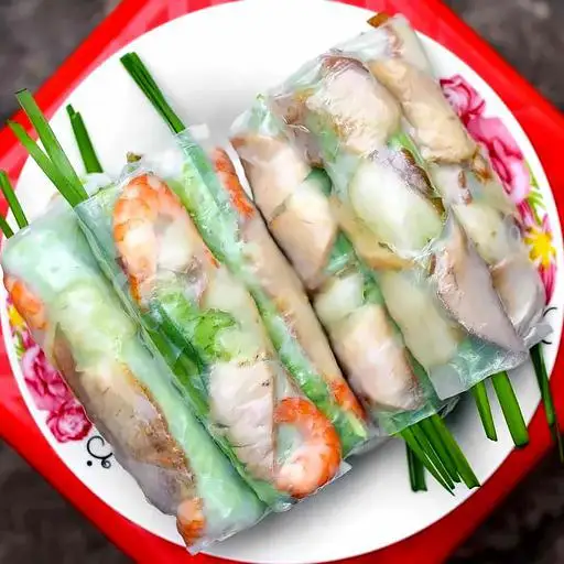 Gỏi Cuốn Tôm Thịt - 10.000 ₫ tại Gỏi Cuốn & Bún Mắm Nêm Chị Tuyến 116 - Hoàng Hoa Thám