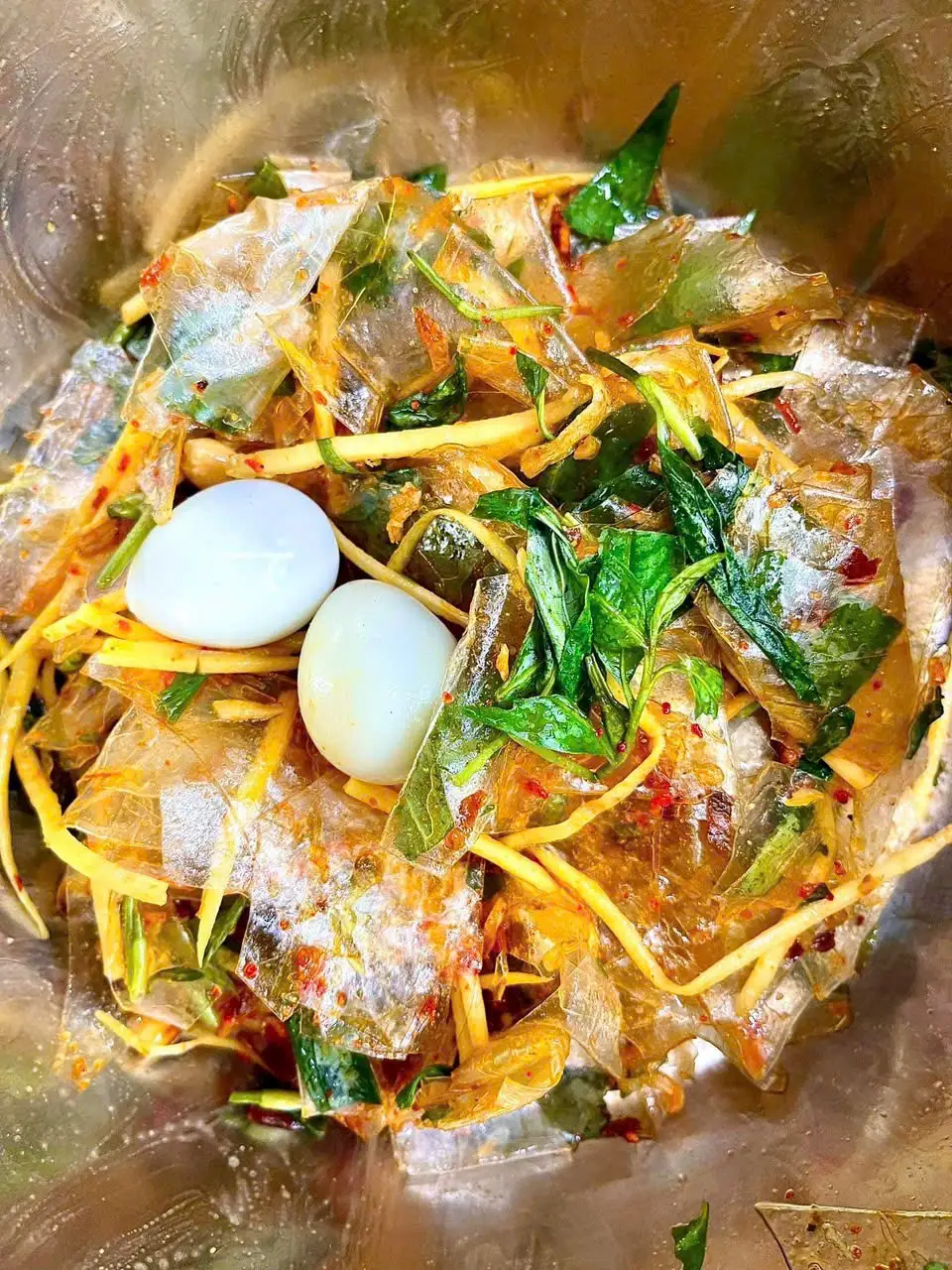 Bánh tráng trộn tóp mỡ - 40.000 ₫ tại Bánh Tráng Ăn Vặt Nghiện Store - Nguyễn Đình Chiểu