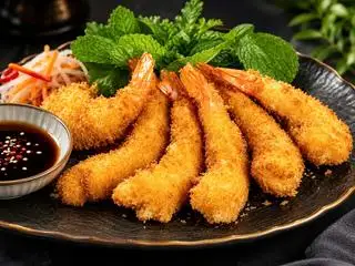 Hình ảnh CƠM TÔM LĂN BỘT 