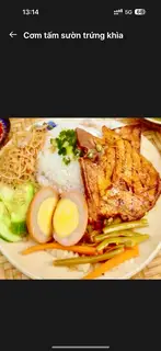 Cơm tấm sườn trứng khìa - 65.000 ₫ tại Cơm Tấm Cô Hai Châu - Nơ Trang Long