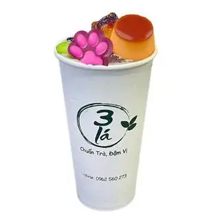 Hình ảnh Đặc Biệt 2 : Trà Sữa Ba Lá Full Topping 15 Loại Thạch - 700ml