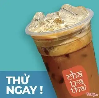 Hình ảnh Latte Thái đỏ lạnh-cold Thai red latte
