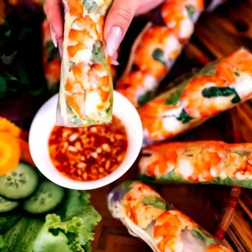 Hình ảnh Set 5 gỏi cuốn tôm tươi