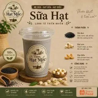Hình ảnh Sữa mè đen - hạt sen - hạt điều