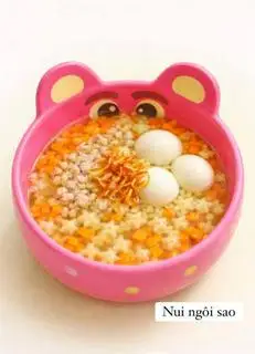 Hình ảnh Nui ngôi sao thịt bằm trứng cút