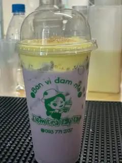 Hình ảnh trà sữa khoai môn kem trứng