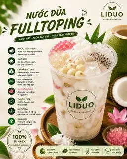 Hình ảnh Nước dừa full topping