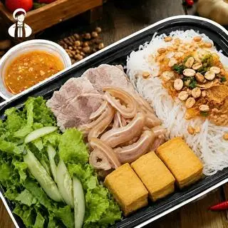 Bún Mắm nêm - Thịt lát - Tai heo - Đậu - 49.000 ₫ tại Hậu Đậu - Bún & Cuốn - Phan Văn Trị