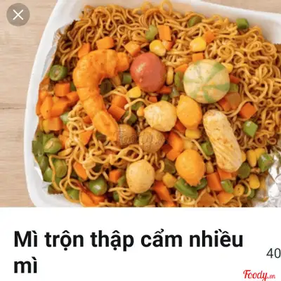 Hình ảnh Mì trộn thập cẩm nhiều mì
