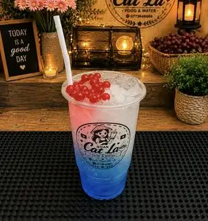 Hình ảnh SODA BIỂN XANH TOPPING TƯƠI MÁT LY 1000ML TO TỔ NÁI