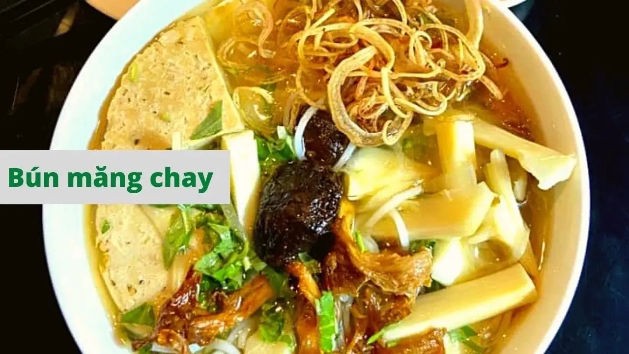 bún măng thuần chay( hộp muỗng đũa) - 40.000 ₫ tại Ẩm Thực Chay Sen Vàng - Tạ Quang Bửu