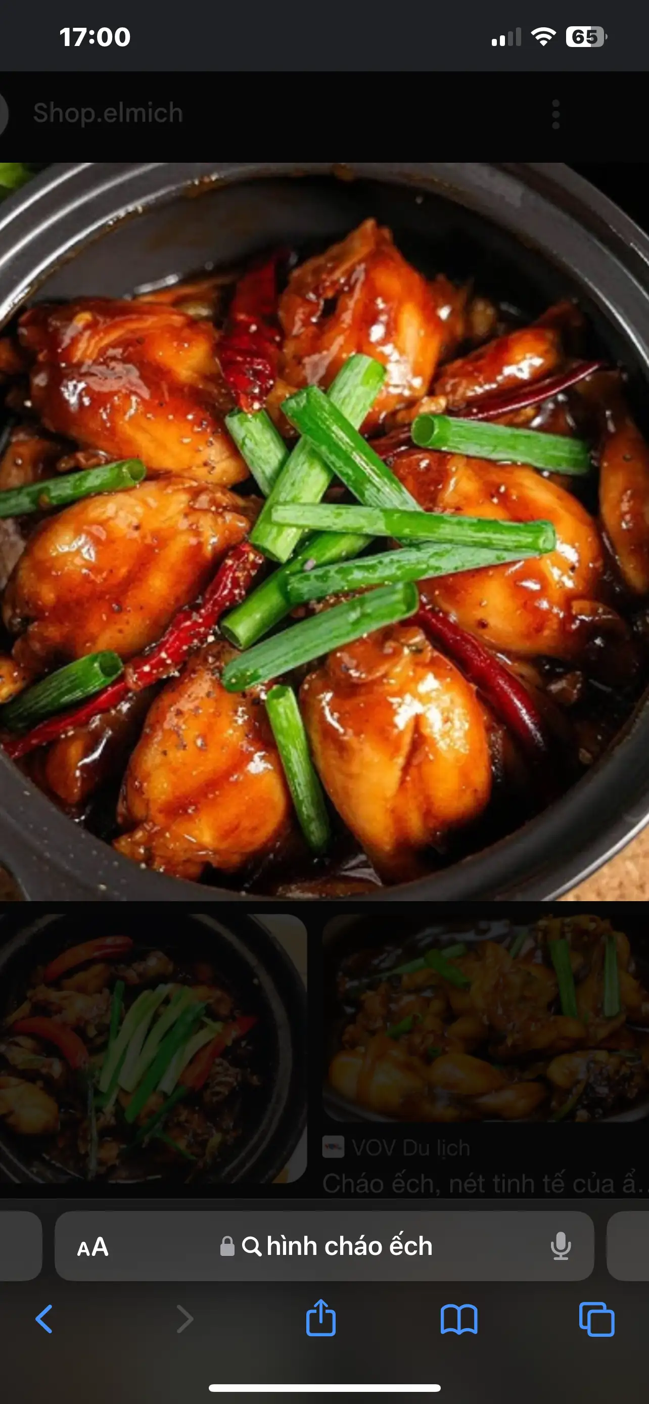 CHÁO ẾCH SIN VỊ XẢ  -phần 1.5 con - 75.000 ₫ tại Hà My My - Cháo Ếch Singapore - Chiến Thắng