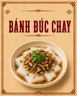 BÁNH ĐÚC - 32.000 ₫ tại Chay 757 - Hủ Tiếu Chay & Bún Riêu Chay - Vườn Chuối