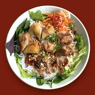 Bún thịt nướng + chả giò - 55.000 ₫ tại DÌ GIAO - Bún Thịt Nướng - Xuân Thuỷ