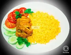 Hình ảnh cơm chiên gà xối Mỡ ức gà 