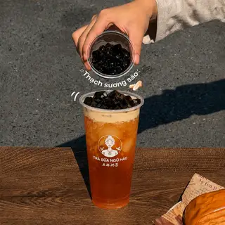 Hình ảnh Hồng Trà Sủi Bọt Sương Sáo size M (泡沫仙草紅茶)