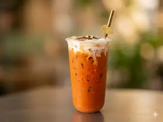 Hình ảnh trà sữa thái đỏ