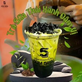Trà sữa Thái xanh đậm vị(full topping) M - 37.000 ₫ tại Trà Sữa Ấm Đất Thái Som Siam - Hoa Sứ