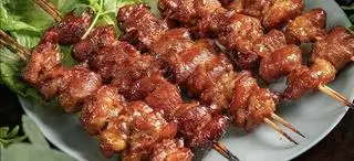 Đà điểu nướng - 2 xiên - 75.000 ₫ tại MÃ LẠP HOẢ ĐƯỜNG - Xiên nướng Mala, Phá Lấu Tứ Xuyên & Malatang bò cuộn - Thống Nhất