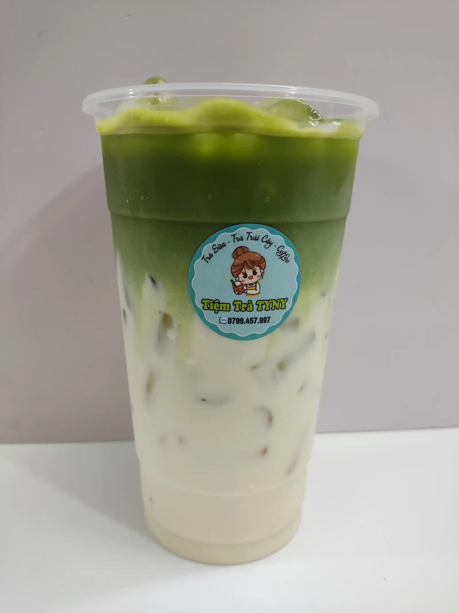 Trà sữa matcha - 24.000 ₫ tại Tiệm Trà Tyny - Matcha Latte - Dương Bá Trạc