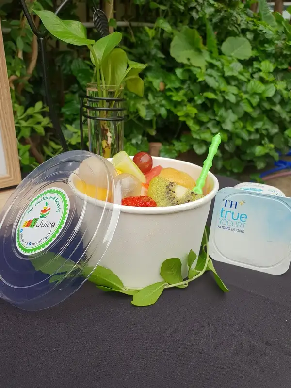 Trái cây dầm + yogurt - 58.000 ₫ tại 123 Juicy - Nước Ép Trái Cây Tươi - Nam Kỳ Khởi Nghĩa