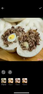 Hình ảnh Bánh bao thịt 2 trứng cút