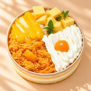 Hình ảnh Mix 2 Sốt Phô Mai - Dầu Trứng + Phô Mai Viên Không Chà Bông + Trứng Muối Cắt Lát