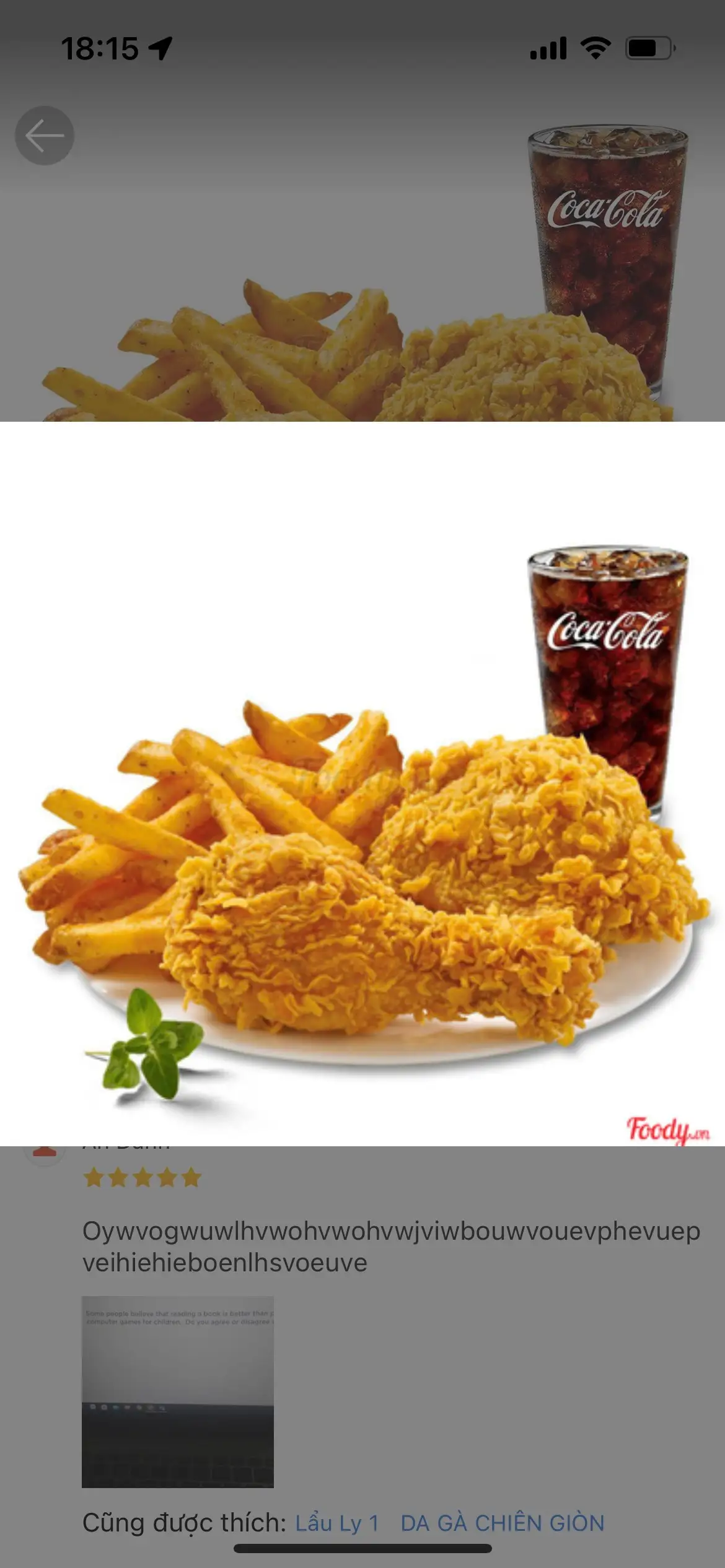 Combo E: 2 Gà Rán +1 Khoai + 2 Nước - 111.000 ₫ tại BaBe Ăn Vặt Quán - Gà Rán & Pizza - Phạm Văn Đồng