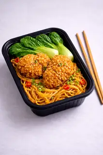Mì trộn ức gà Viên karaage  - 49.000 ₫ tại Ăn Vặt - Nước Uống Tgt 508 - Bông Sao