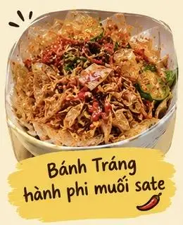 Hình ảnh Bánh Tráng Hành phi muối sate