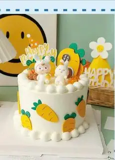 Hình ảnh Bánh Kem Thỏ Cà Rốt 22 cm