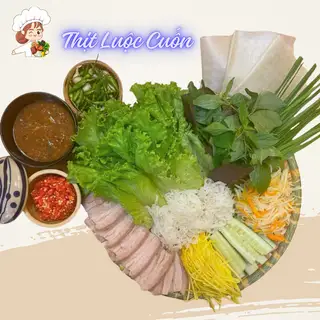 Mẹt Thịt Heo Cuốn Bánh Tráng Mắm Nêm (1 Người + Bún) - 96.000 ₫ tại Nem Nướng Nha Trang Cô Út - Hoàng Sa