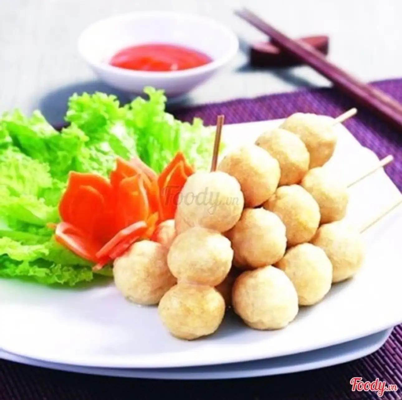 Cá Viên Chiên - 12.000 ₫ tại Ăn Vặt Bo Bo - Cá Viên Chiên & Trứng Vịt Lộn - Nguyễn Trãi