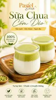 Hình ảnh Sữa chua cốm dẻo( combo 3 hũ)