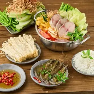 Combo Lẩu Cá Bớp + Tôm + Bò Mỹ + Nấm Kim Châm - 367.000 ₫ tại Lẩu Thái Cá Bớp Đệ Nhất - Nguyễn Văn Lạc