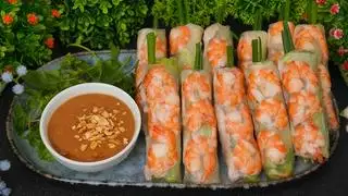 gỏi cuốn tôm  - 17.000 ₫ tại Quyên - Cơm Gà, Bún & Gỏi Cuốn - Nguyễn Công Trứ