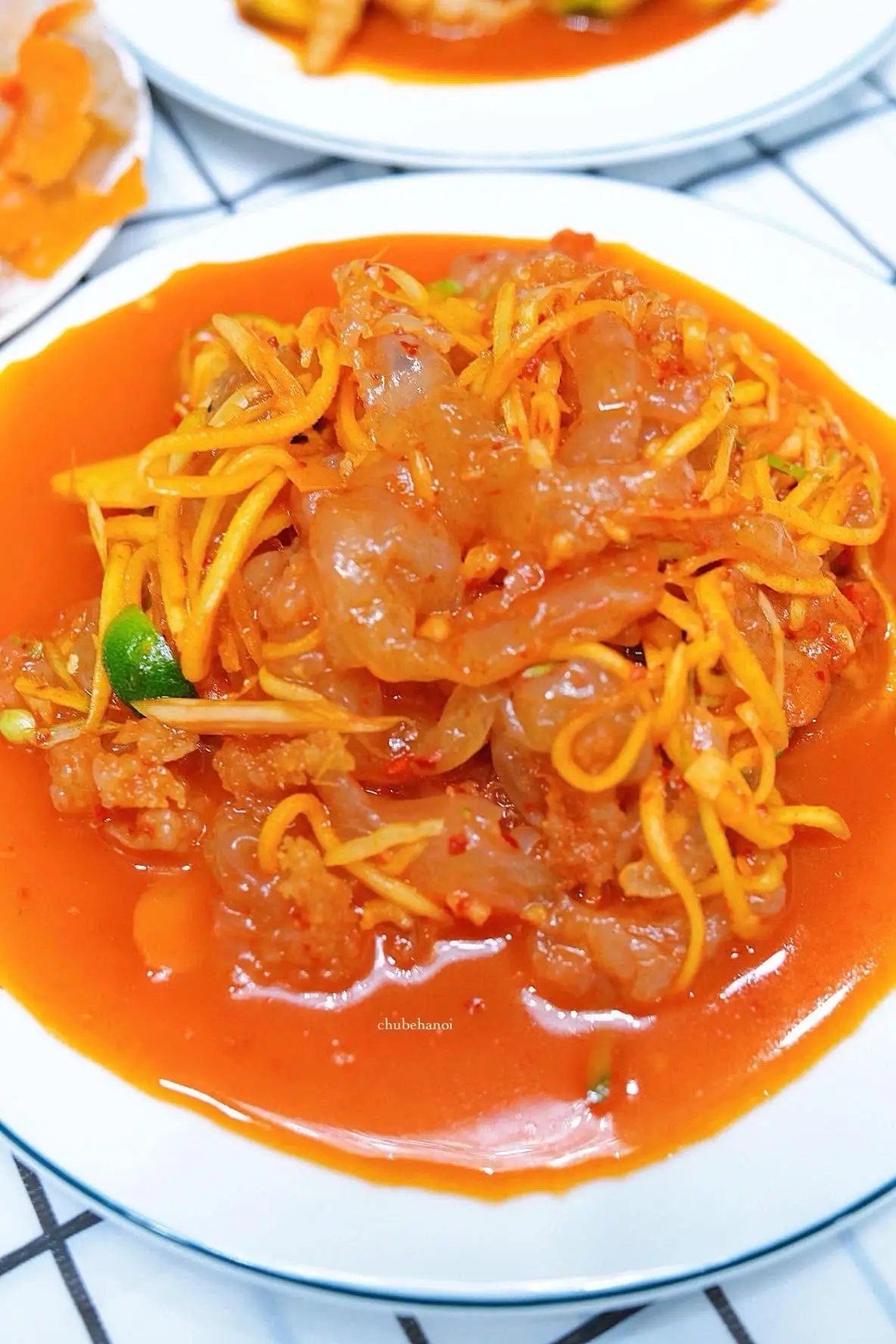 Hình ảnh Chân sứa trộn thái khổng lồ