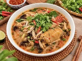 Hình ảnh Miến gà đùi lẩu Thái