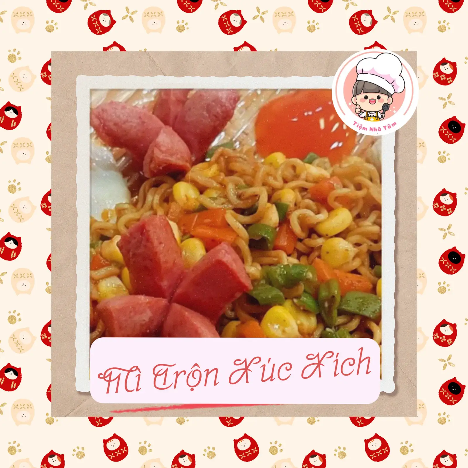 Hình ảnh Mì trộn xúc xích