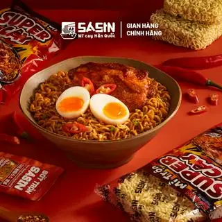 Mì trộn sasin super kay + 1 mandu + 3 mandu cheese mini - 58.000 ₫ tại Ăn Vặt 158 - Nguyễn Văn Đậu