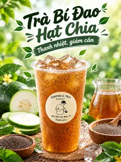 Hình ảnh Bí Đao Hạt Chia Thanh Nhiệt