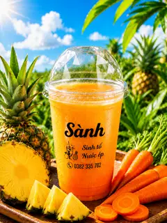 Hình ảnh Nước ép dứa cà rốt - mix(500ml)